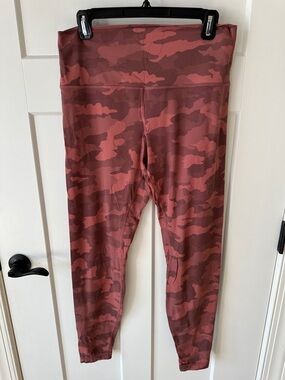 lululemon athletica Girls' Rust Red Camo High-Rise Leggings